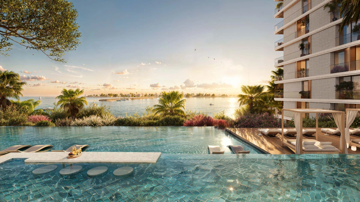 Exterior Pool with Sitting Area