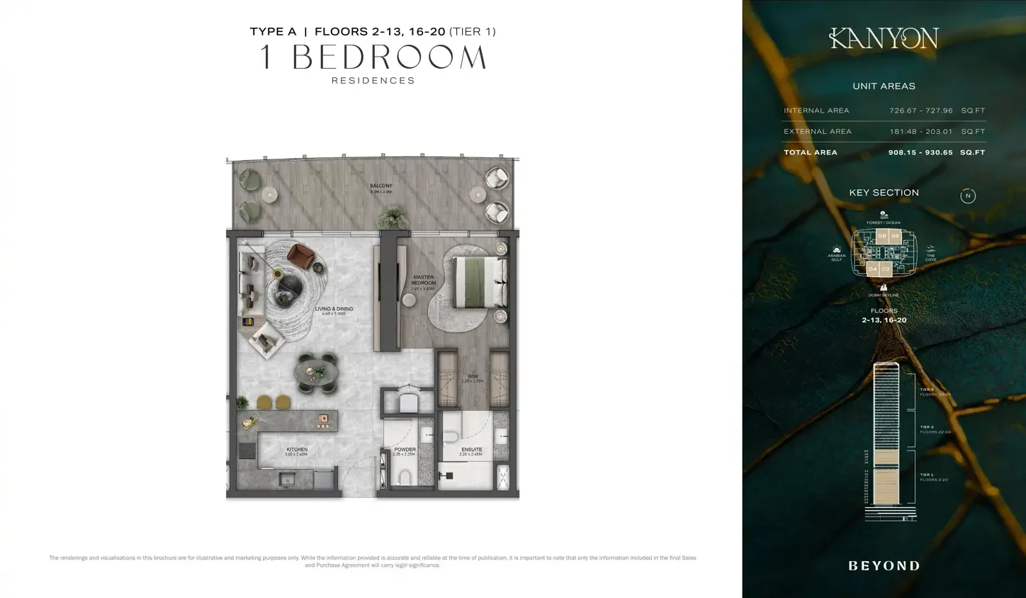 1 Bedroom Type A